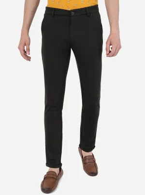 Olive Green Solid Venice Fit Casual Trouser | JadeBlue