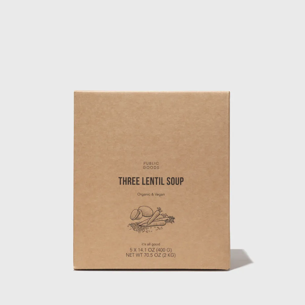 Organic Three Lentil Soup 5pk