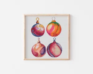 Ornaments Cross Stitch Pattern #617