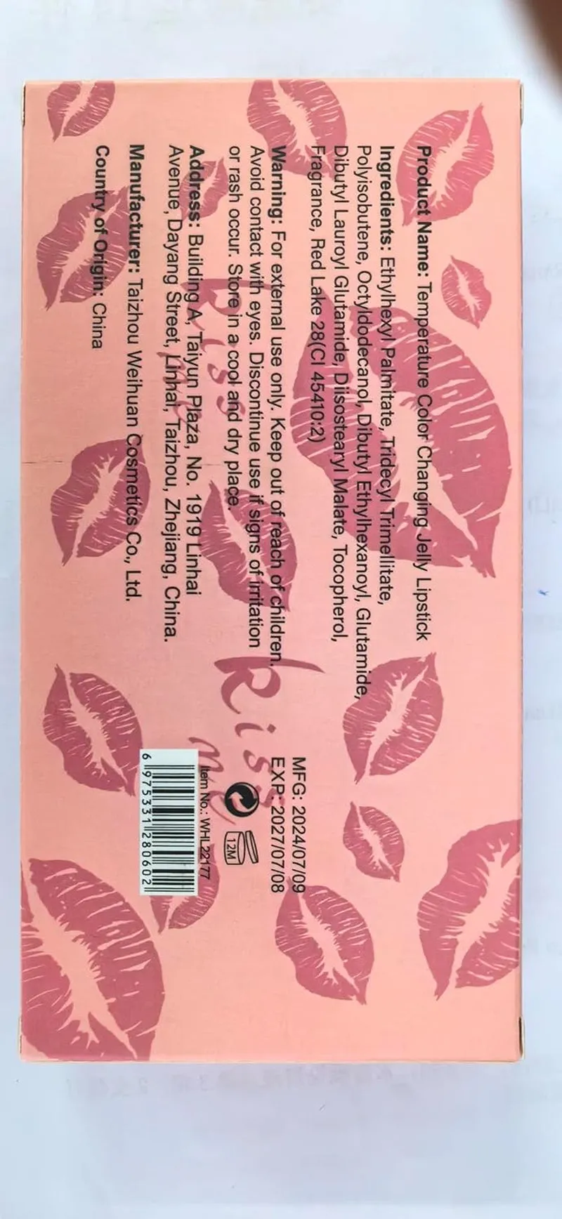 Pack of 6 Crystal Flower Jelly Lipstick, Long Lasting Nutritious Lip Balm Lips Moisturizer Magic Temperature Color Change Lip Gloss (Pink)