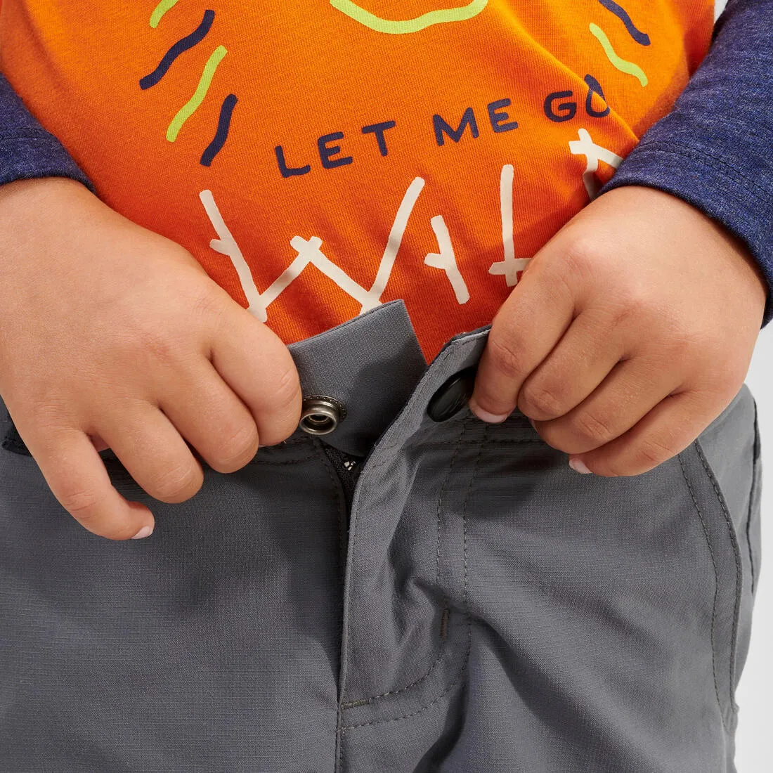 Pantalon de randonnée modulable enfant - MH500 KID 2-6 ANS