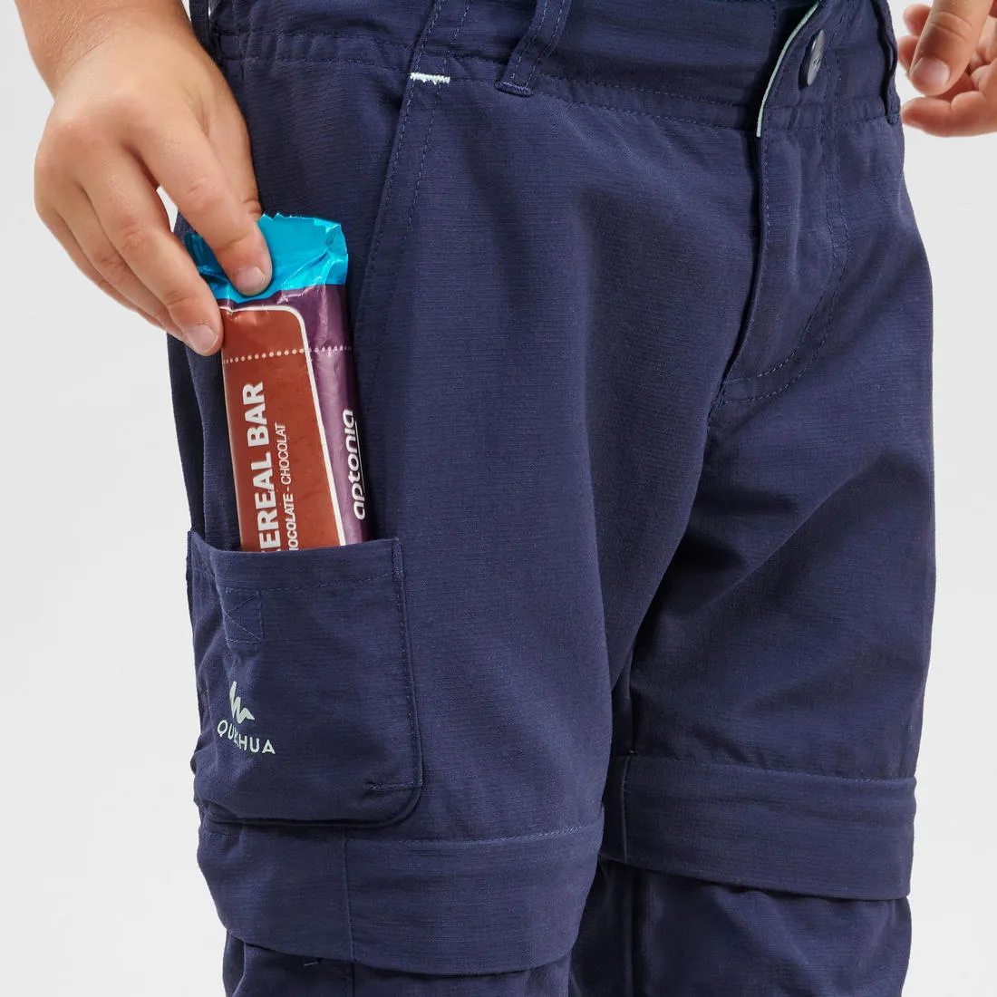 Pantalon de randonnée modulable enfant - MH500 KID 2-6 ANS