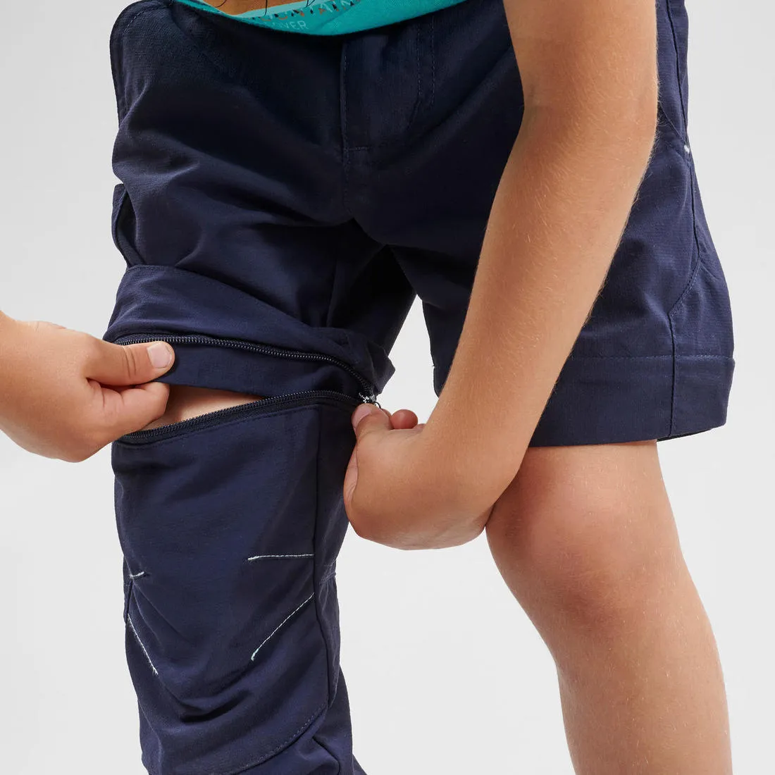 Pantalon de randonnée modulable enfant - MH500 KID 2-6 ANS