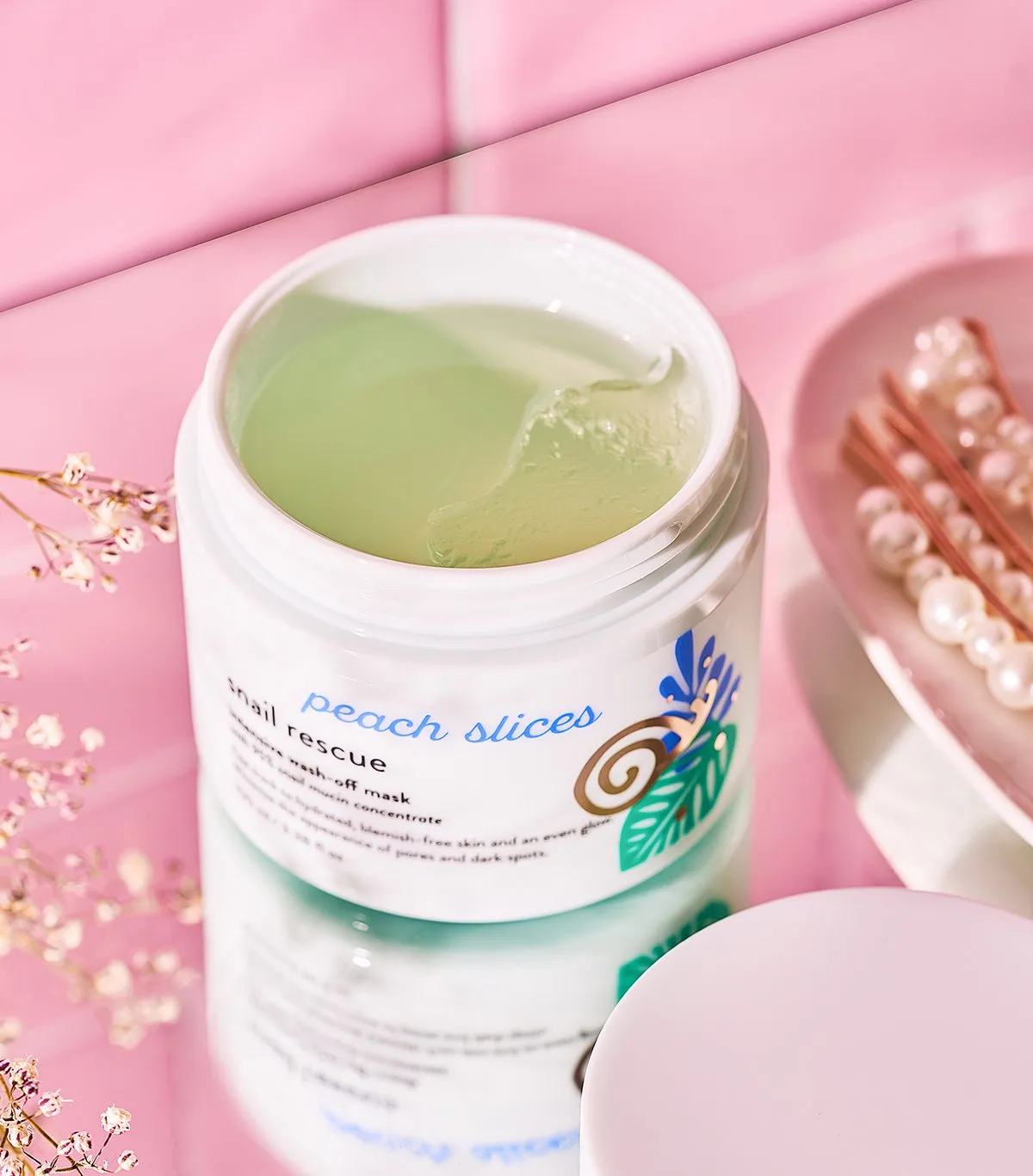 Peach Slices Snail Rescue Intensive Wash-Off Mask 100ml