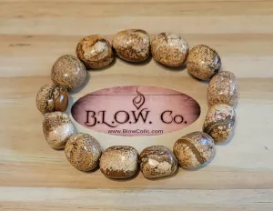 Picture Jasper Jelly Bean Bracelet