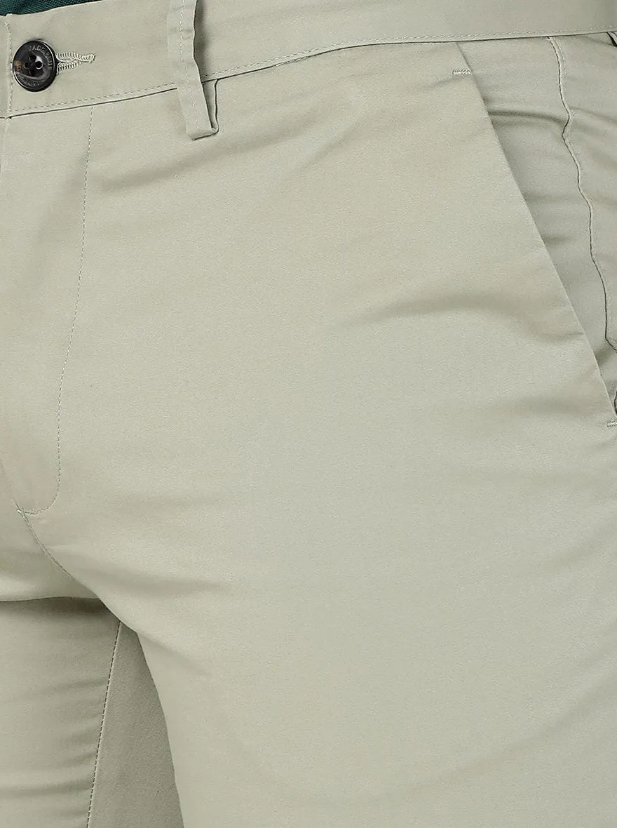 Pista Solid Uno Fit Casual Trouser | JadeBlue
