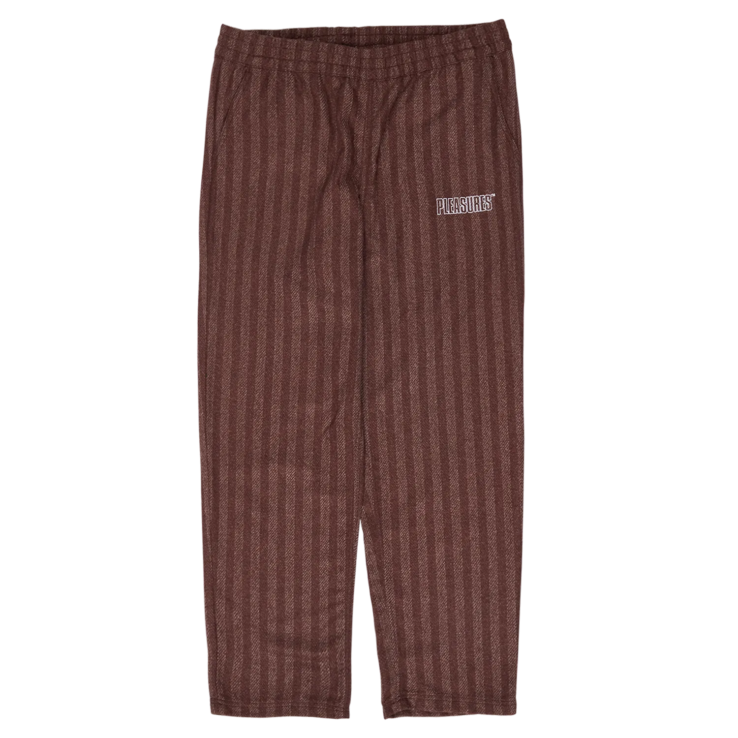 Pleasures Control Striped Easy Pant 'Brick'