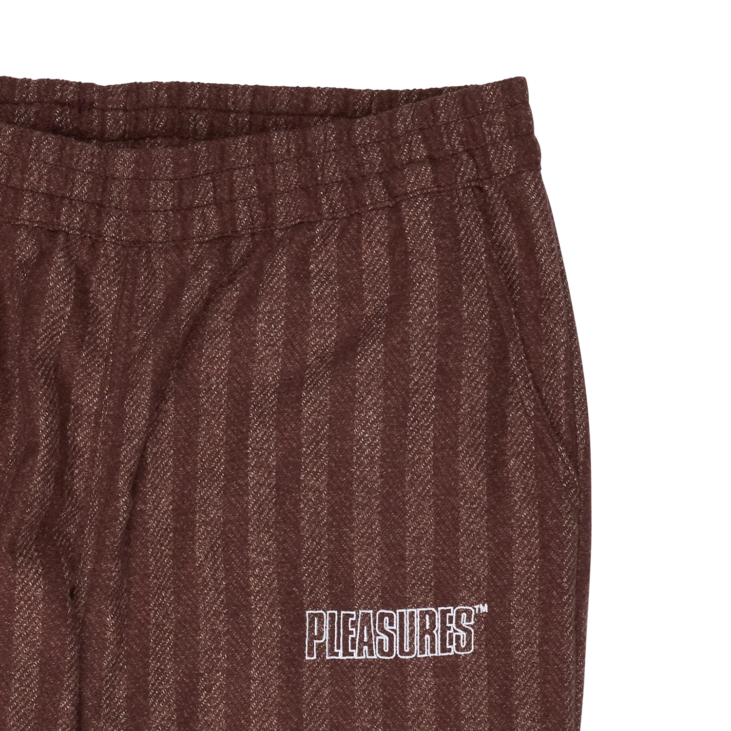 Pleasures Control Striped Easy Pant 'Brick'