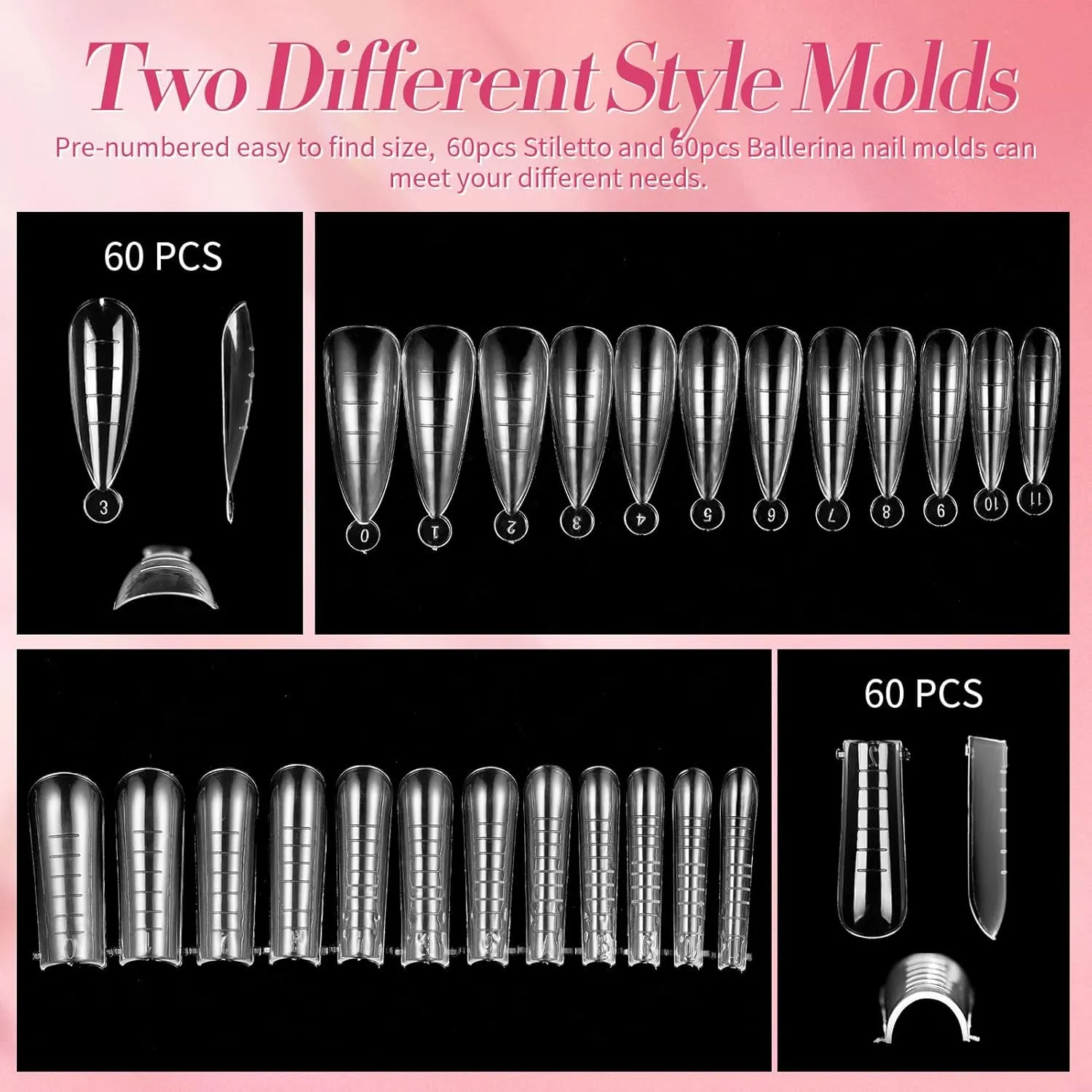 Poly Nail Extension Gel Kit-6 Colors Poly Nails Gel Kit Nude Clear Jelly Pink All in One Kit Builder Glue Gel with Nail Lamp Base Top Coat Set Nail Forms French Manicure Set for Beginner Starter DIY at Home Mother'S Day Gifts