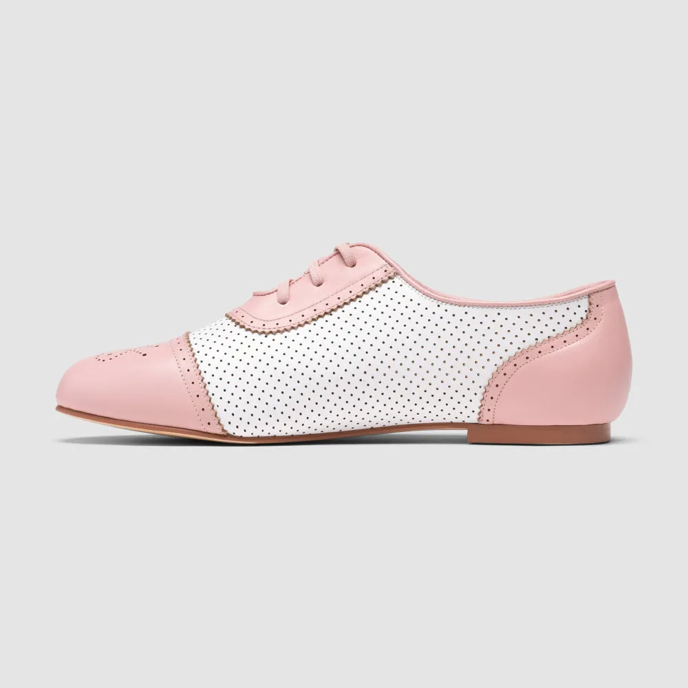 PRE-ORDER Beverly Sporting Flats (Pink/Soft White)