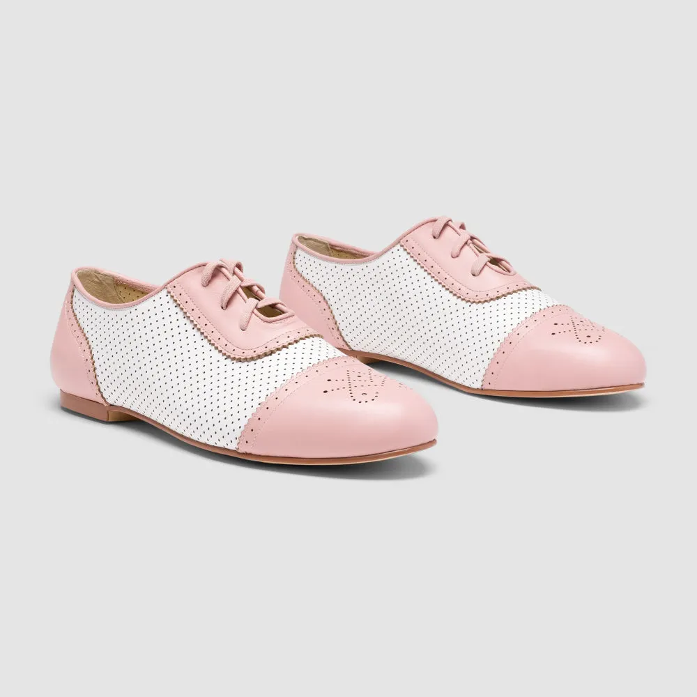 PRE-ORDER Beverly Sporting Flats (Pink/Soft White)