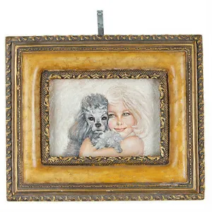 "Cuddly and Cute" By Anthony Sidoni Signed Oil Painting 9 1/2"x11 1/4"