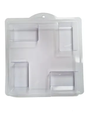 Rectangular Soap Mould (4 Cavity)