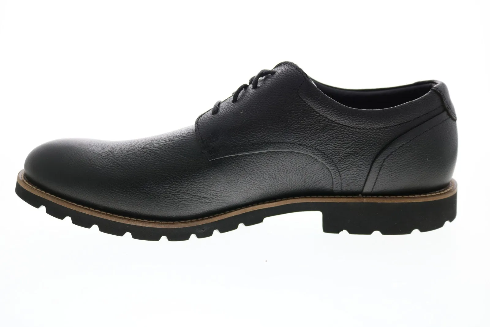 Rockport Sharp & Ready Colben V74248 Mens Black Wide Oxfords Plain Toe Shoes