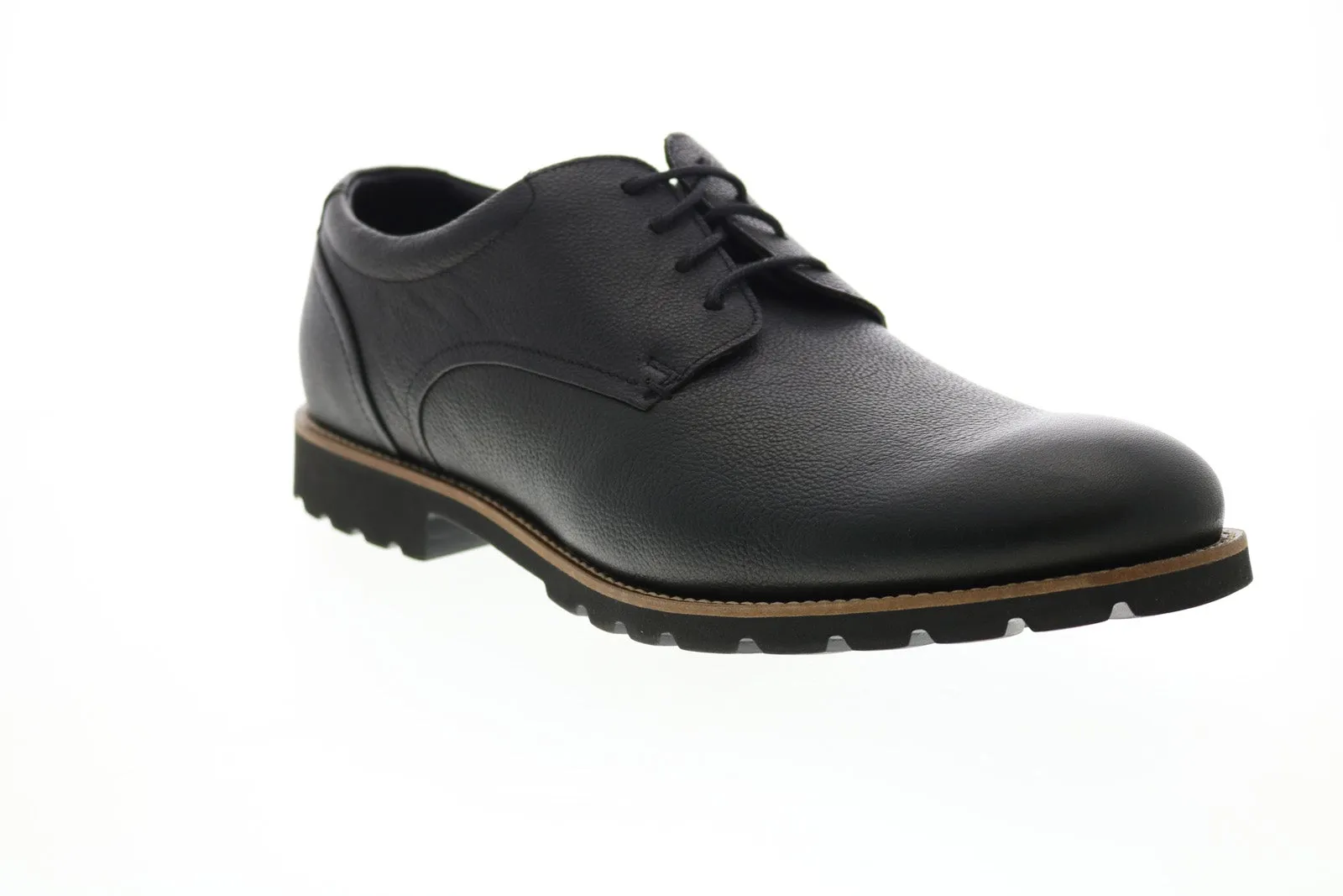 Rockport Sharp & Ready Colben V74248 Mens Black Wide Oxfords Plain Toe Shoes