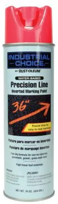 Rust-Oleum?? Industrial Industrial Choice?? M1600/M1800 System Precision-Line Inverted Marking Paint, 17 oz, Florescent Pink, Water-Based, 1861838