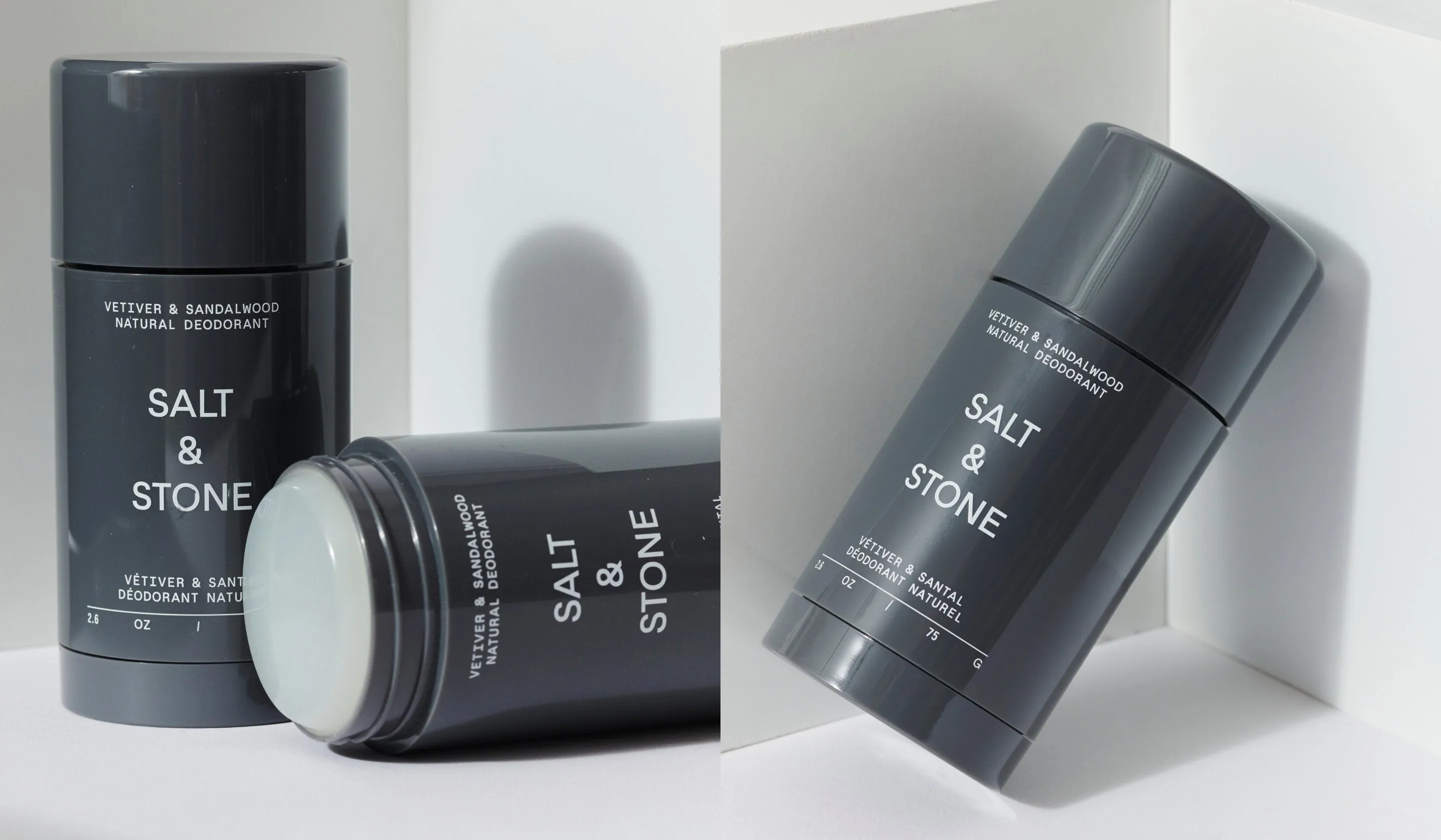 Salt and Stone - Natural Deodorant Santal & Vetiver - Formula Nº 2 (Sensitive Skin)