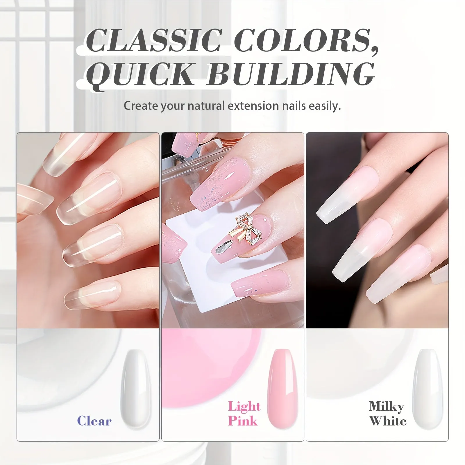 SAVILAND Jelly Gel Nail Polish Set 30 Color Translucent Nude Pink
