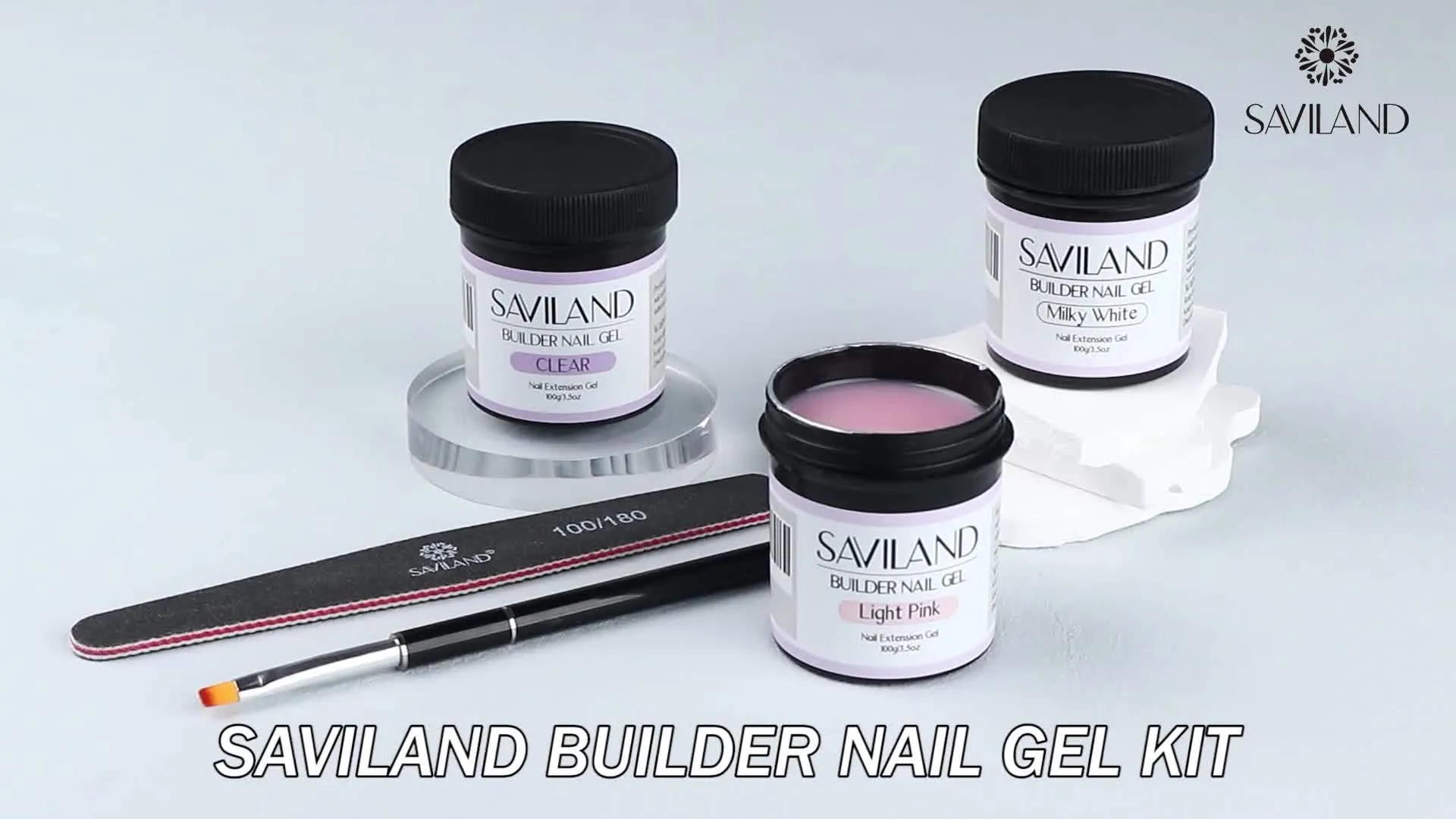 SAVILAND Jelly Gel Nail Polish Set 30 Color Translucent Nude Pink