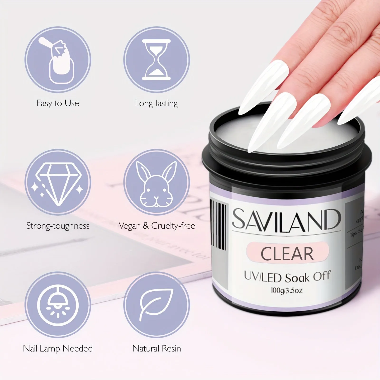 SAVILAND Jelly Gel Nail Polish Set 30 Color Translucent Nude Pink