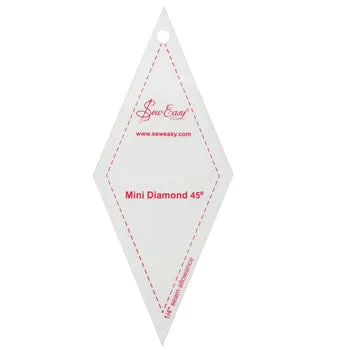 Sew Easy Mini 45 degree Diamond 3½"  Template
