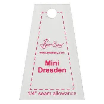 Sew Easy Mini Dresden 2½"  Template