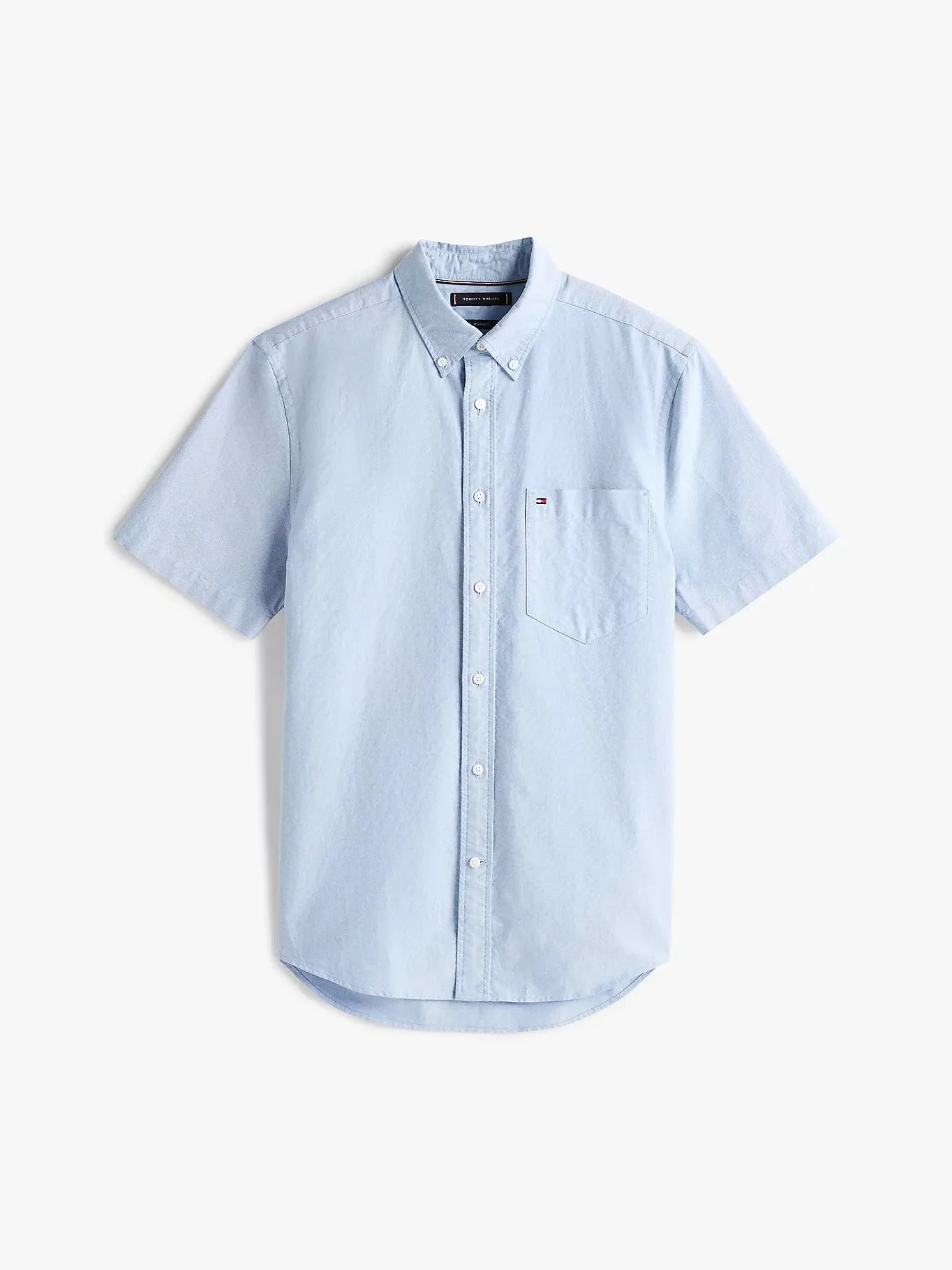 Short Sleeve Oxford Shirt in Blue