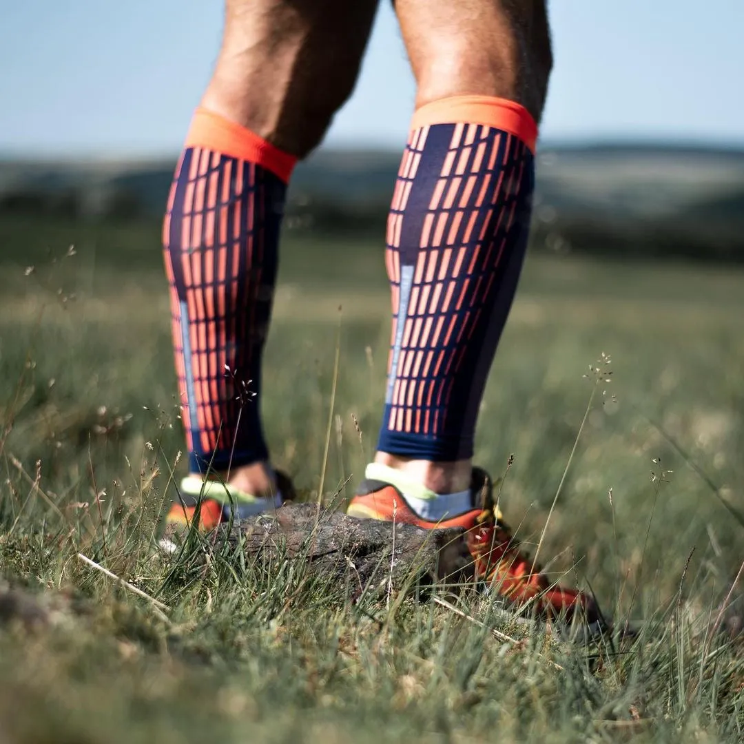 Sidas Ultra Light Calf Compression Sleeve Blue & Orange