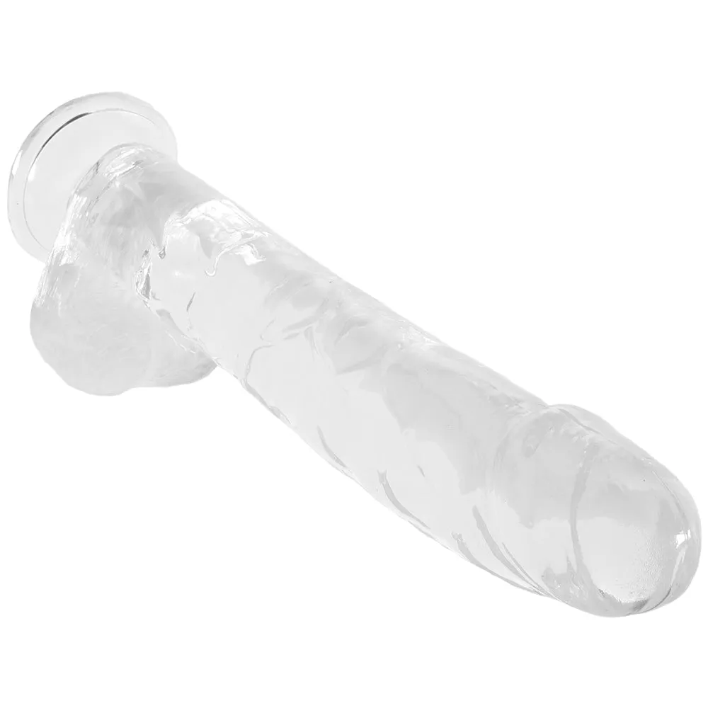 Size Queen 10 Inch Jelly Dildo in Clear