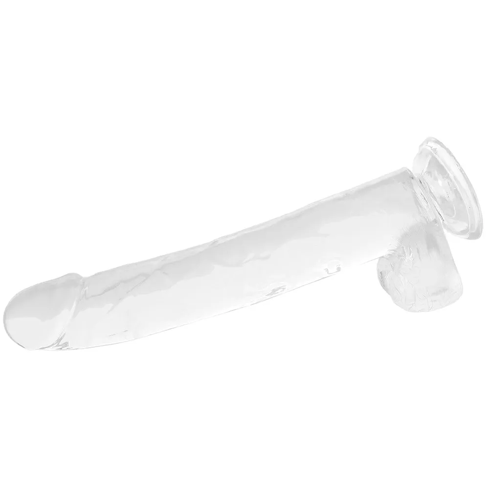 Size Queen 10 Inch Jelly Dildo in Clear