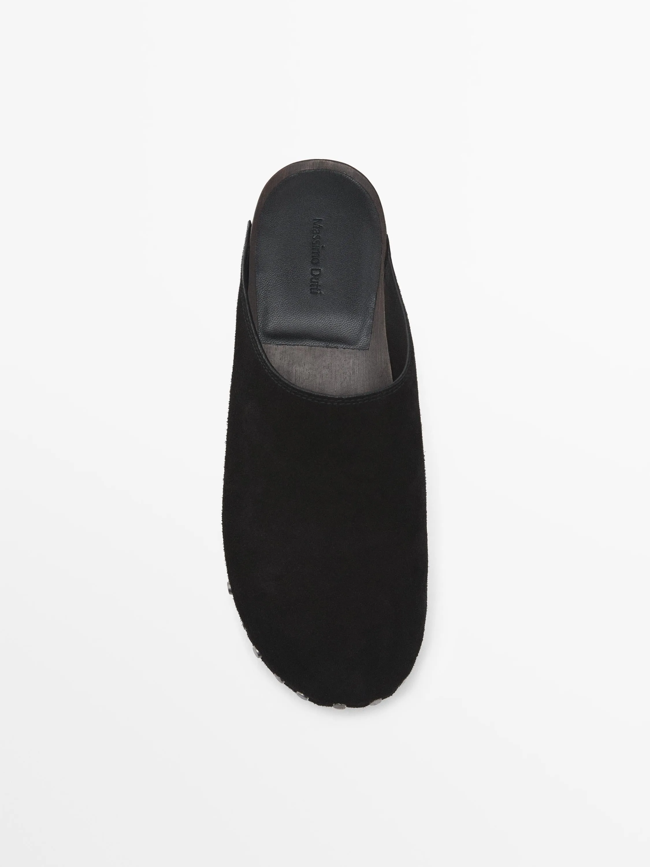 Split-leather slippers