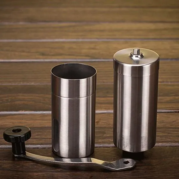 Stainless Steel Manual Coffee Grinder with Ceramic Burr
