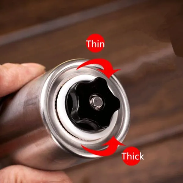 Stainless Steel Manual Coffee Grinder with Ceramic Burr