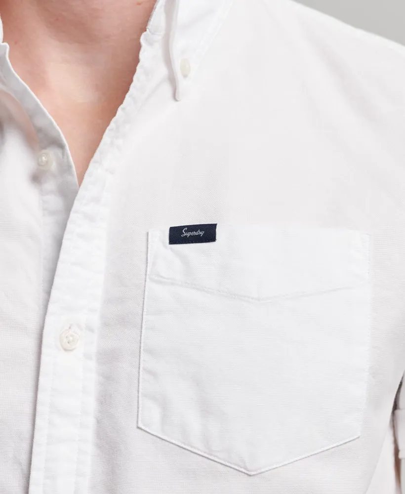 Superdry Oxford Short Sleeve Shirt 01C Optic