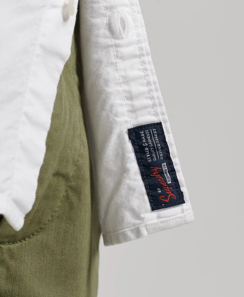 Superdry Oxford Short Sleeve Shirt 01C Optic