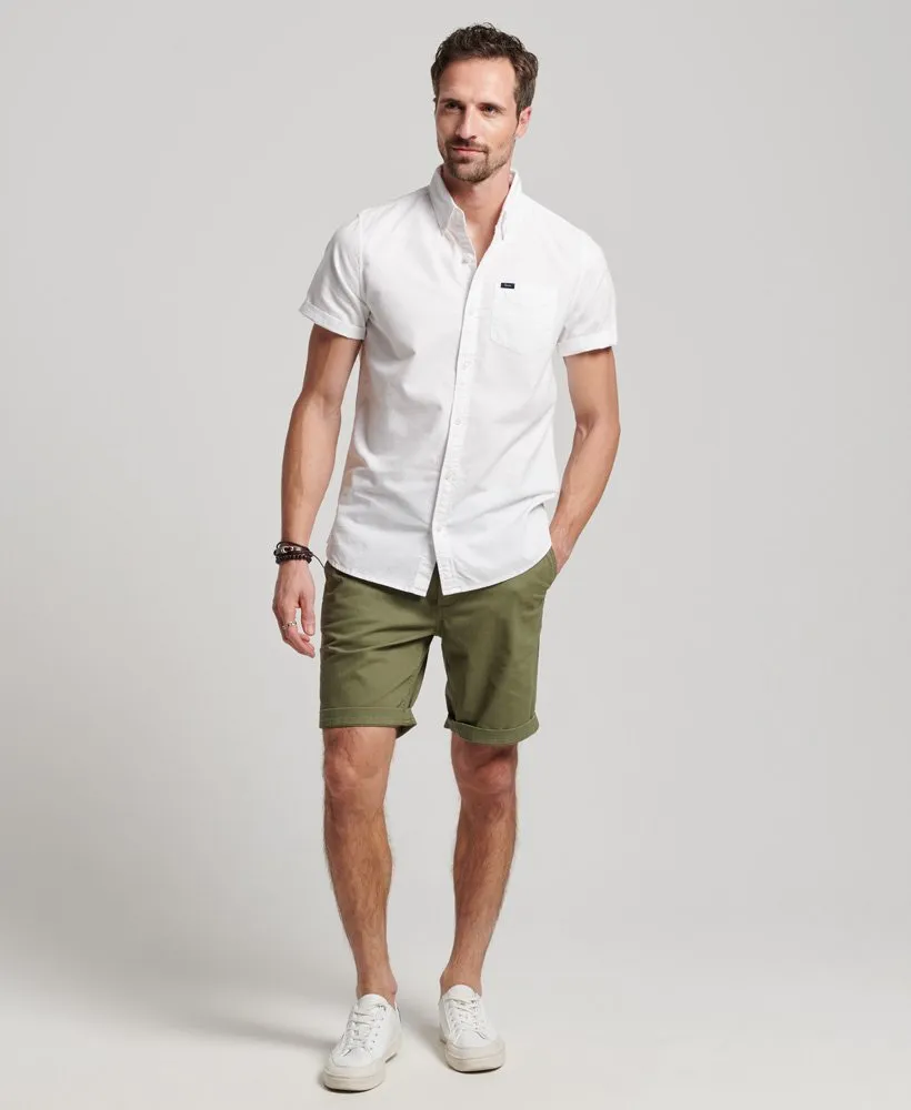 Superdry Oxford Short Sleeve Shirt 01C Optic