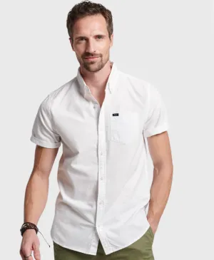 Superdry Oxford Short Sleeve Shirt 01C Optic