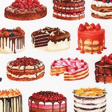 Sweet Tooth by Robert Kaufman Fabrics CAKES/SWEET
