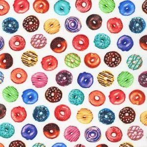 Sweet Tooth by Robert Kaufman Fabrics SM DONUT TOSS/MULTI