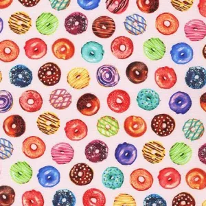 Sweet Tooth by Robert Kaufman Fabrics SM DONUT TOSS/STRAWBERRY