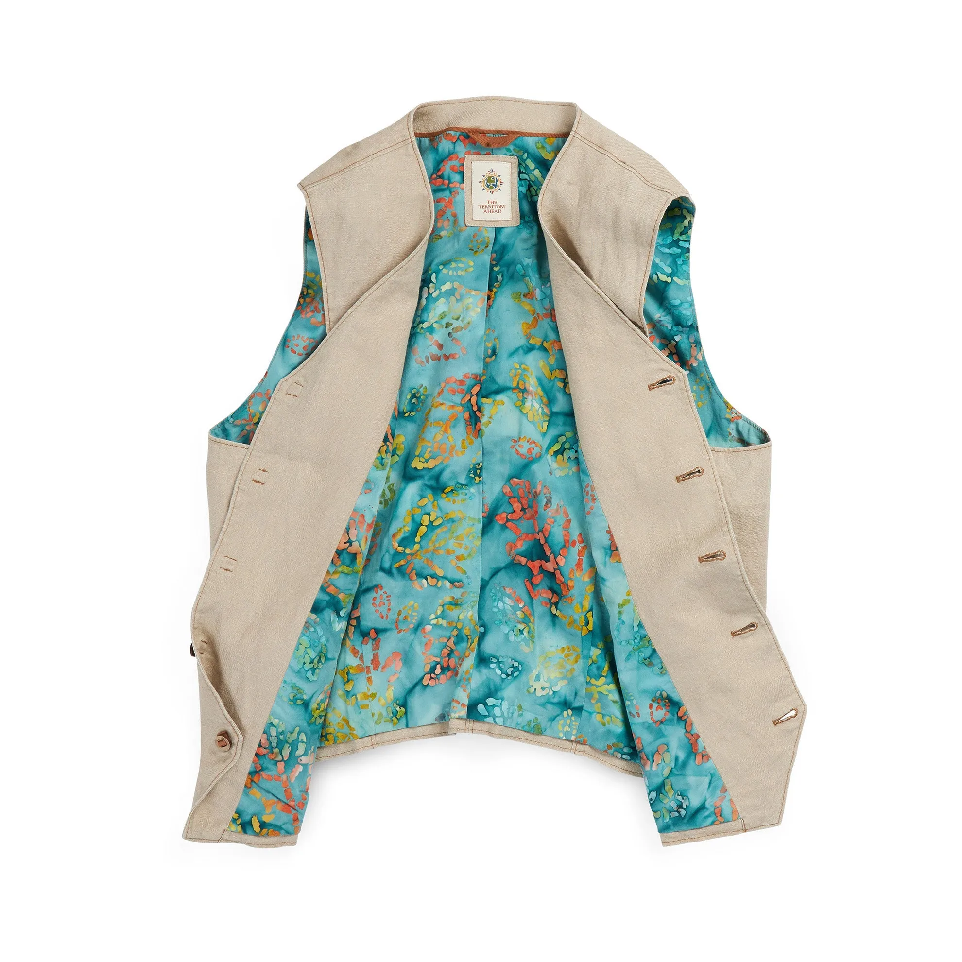 Take It Easy Linen Vest - Tall