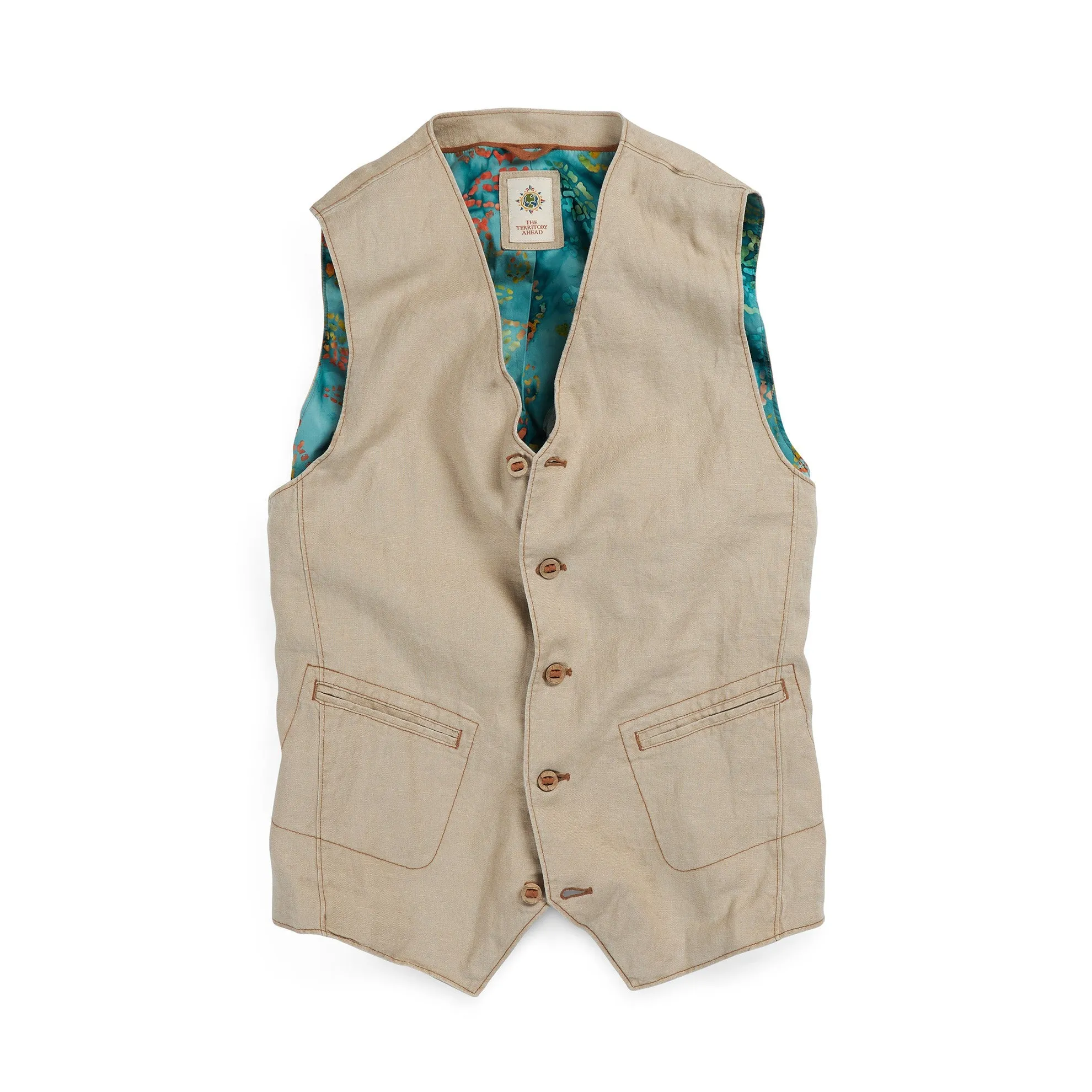 Take It Easy Linen Vest - Tall