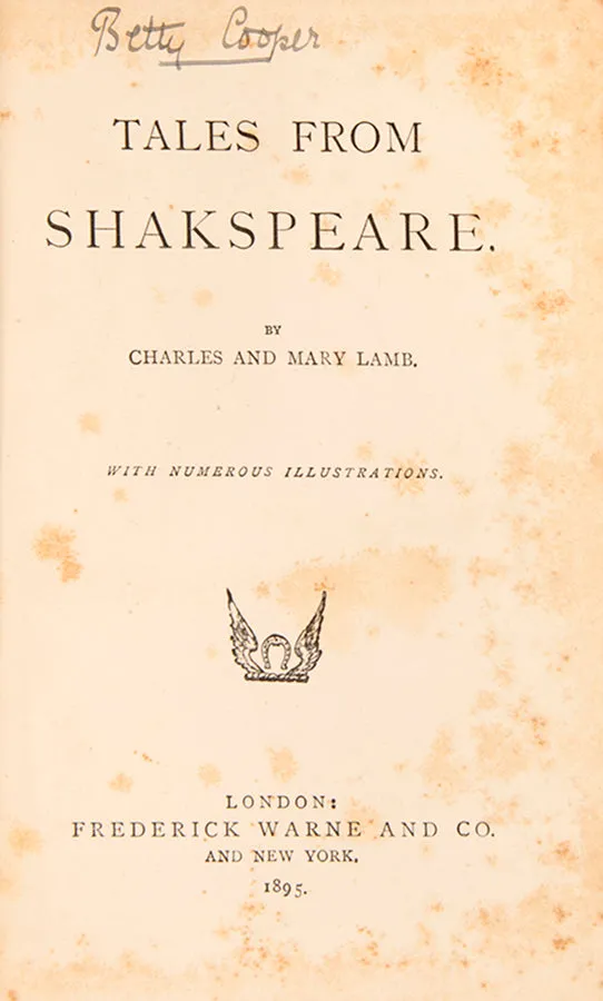 Tales from Shakespeare.