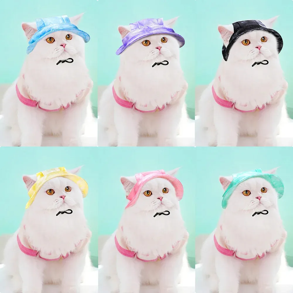 Tie-Dyed Dog Baseball Cap with Ear Holes