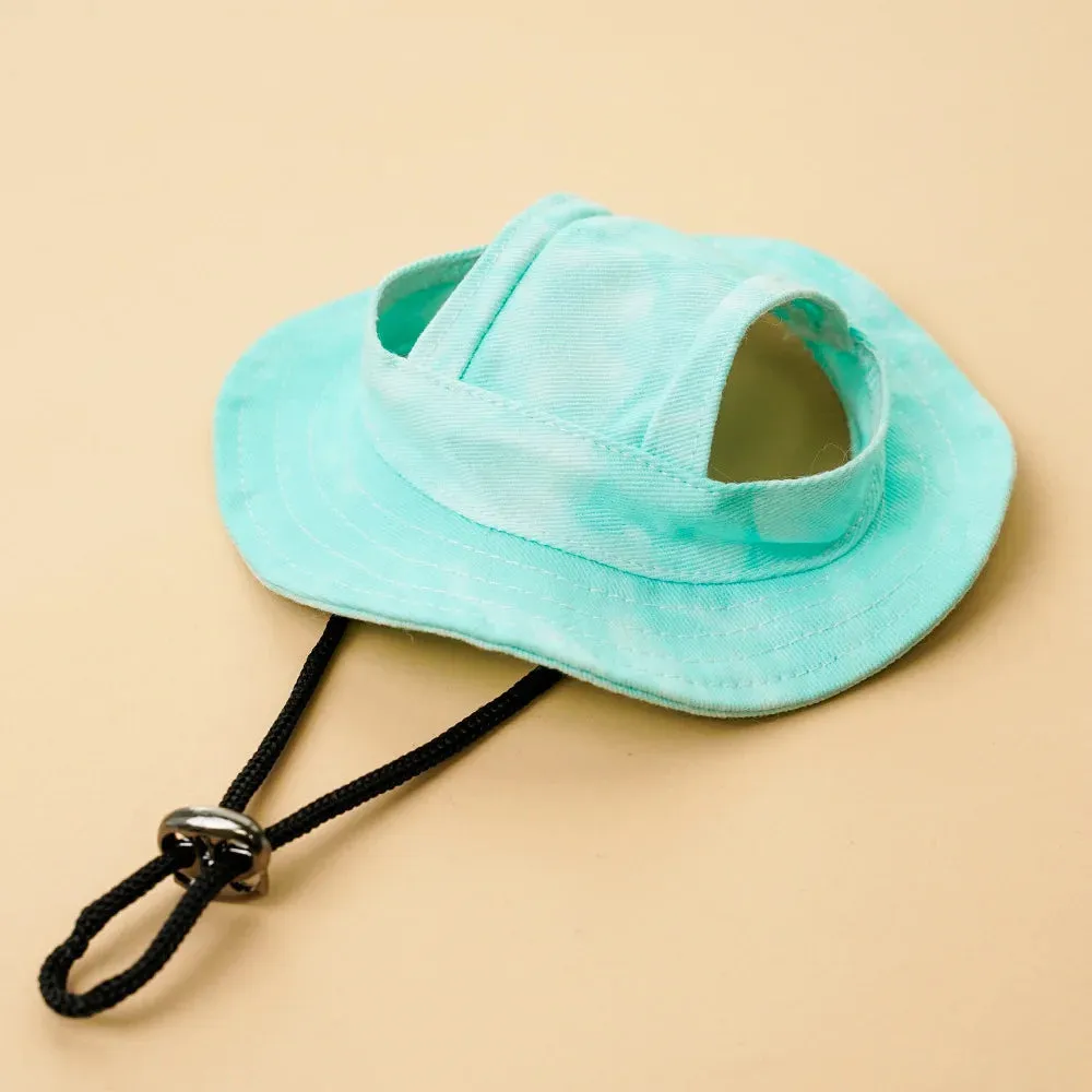Tie-Dyed Dog Baseball Cap with Ear Holes