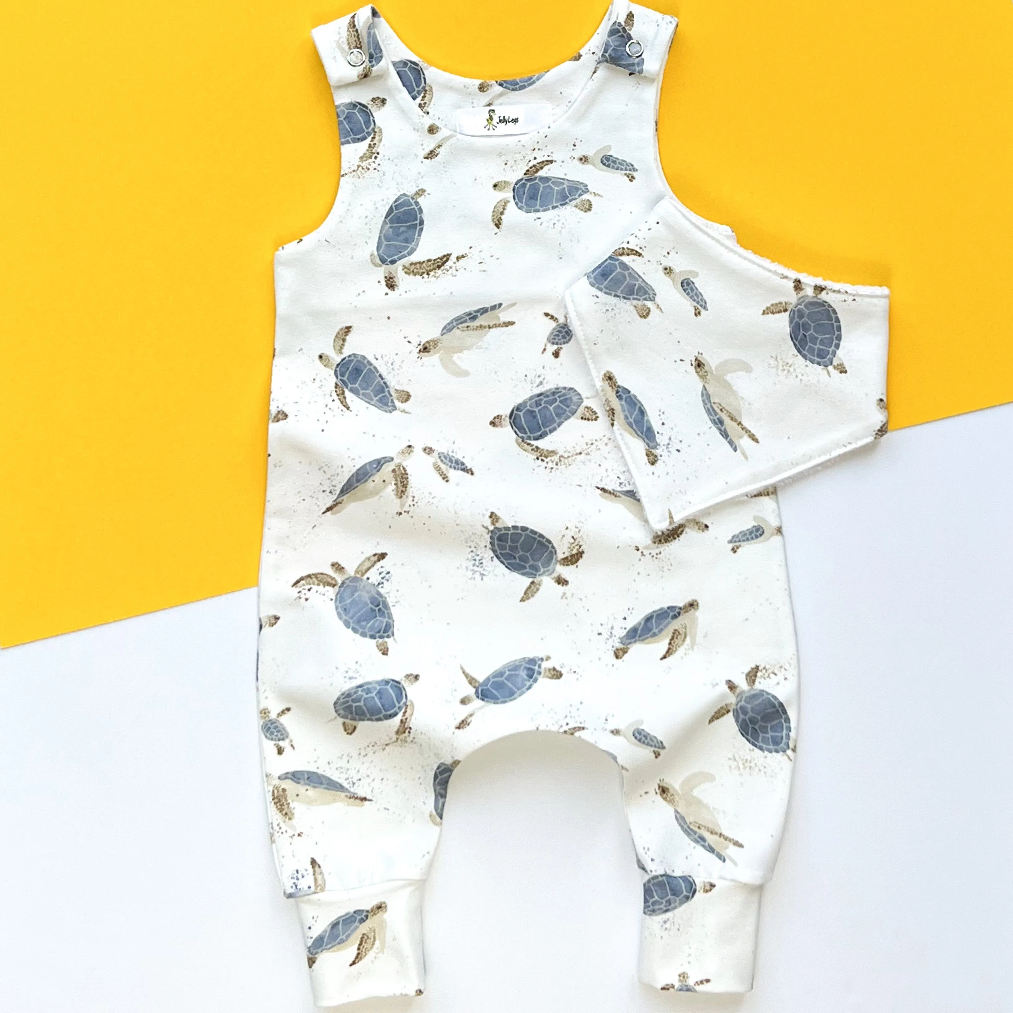 TURTLES DUNGAREE ROMPER
