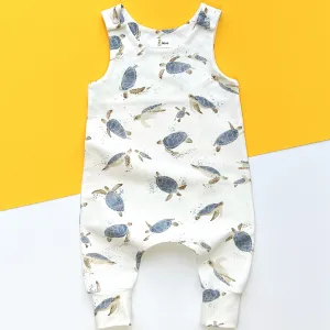 TURTLES DUNGAREE ROMPER