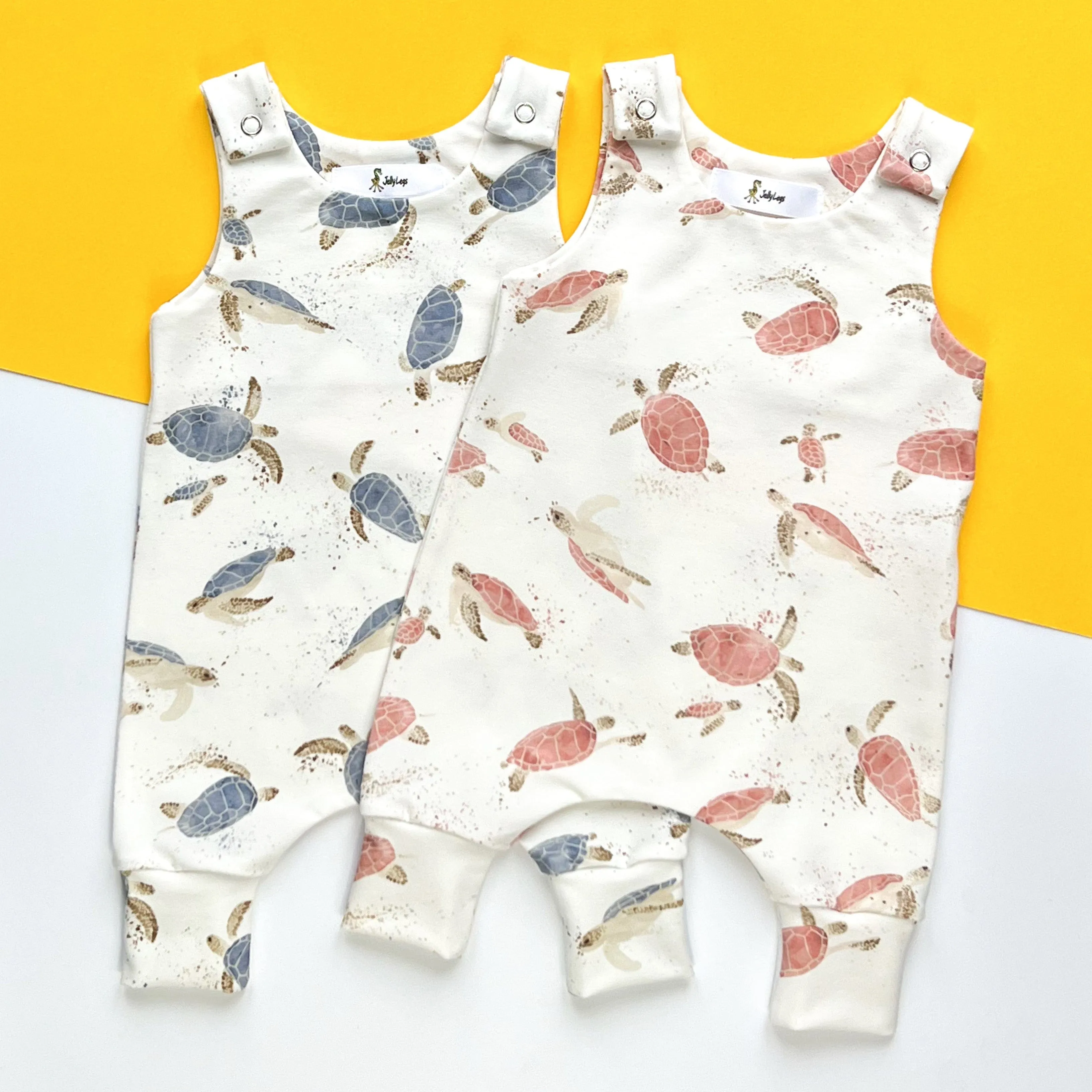TURTLES DUNGAREE ROMPER