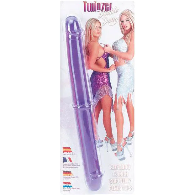 Twinzer Purple Double Dong Soft Penis