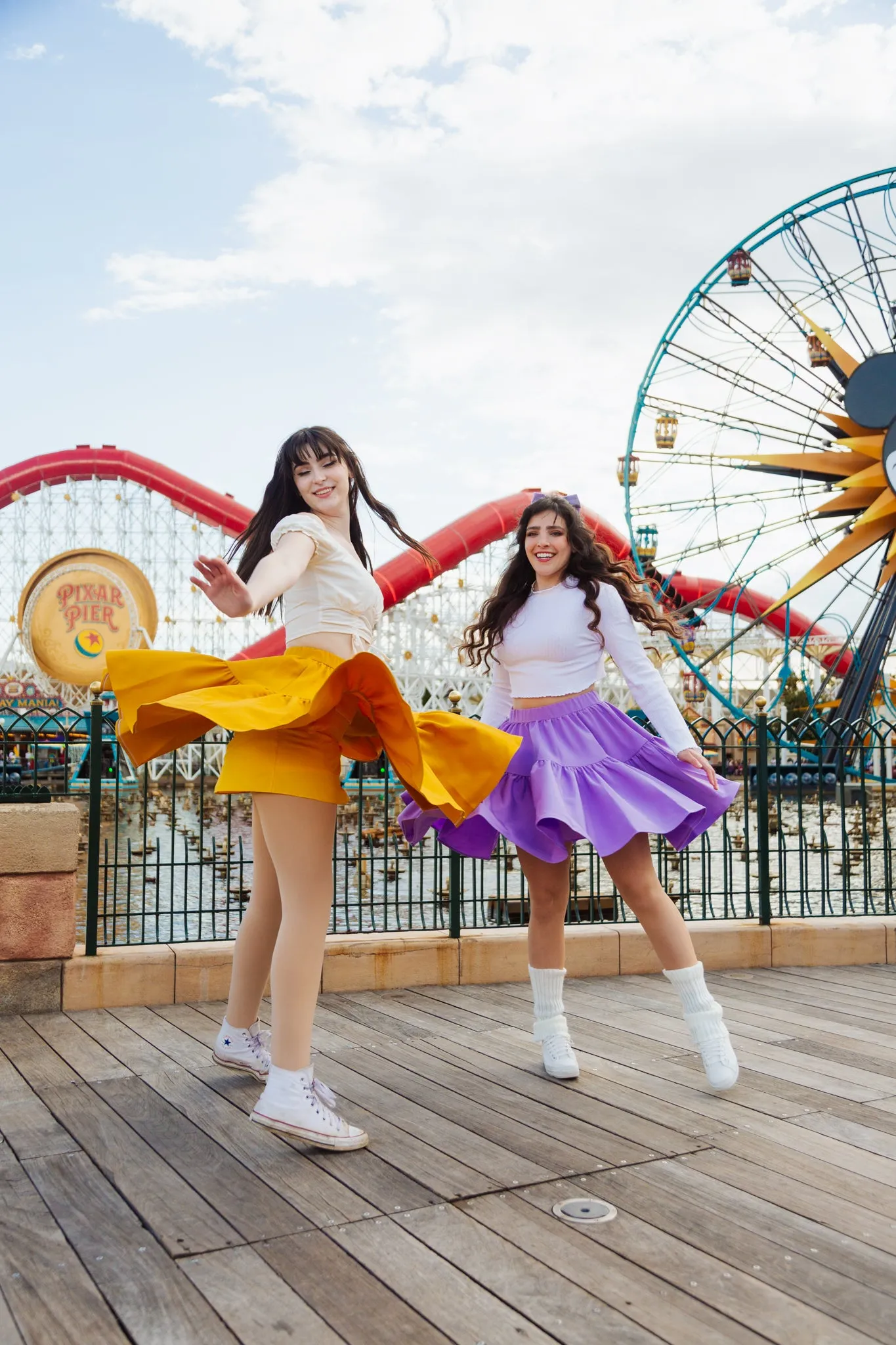 Twirl Skirt in Golden Afternoon